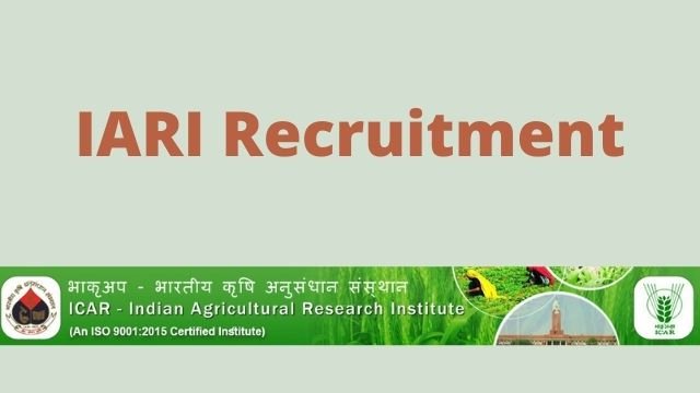 IARI recruitment 2021 