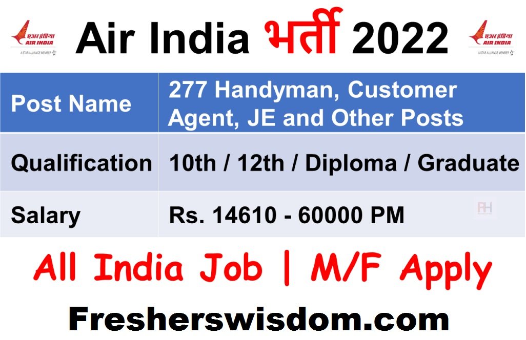 Air India Vacancy 2022