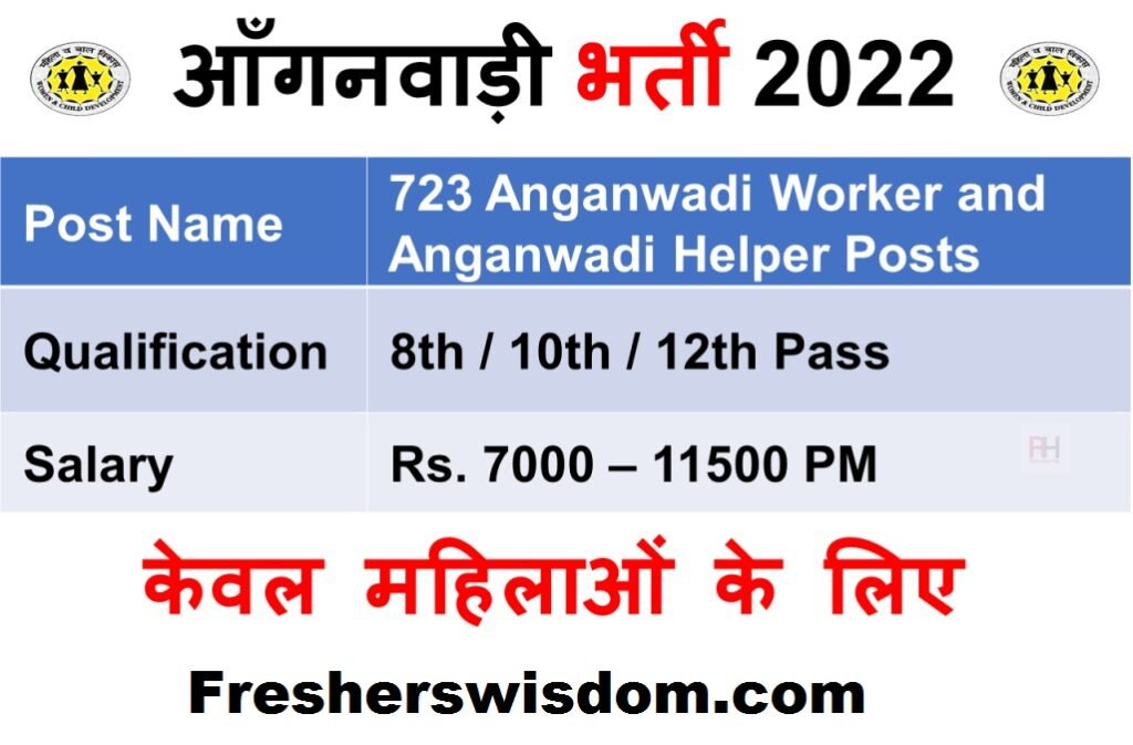 WCD Odisha Anganwadi Recruitment 2022