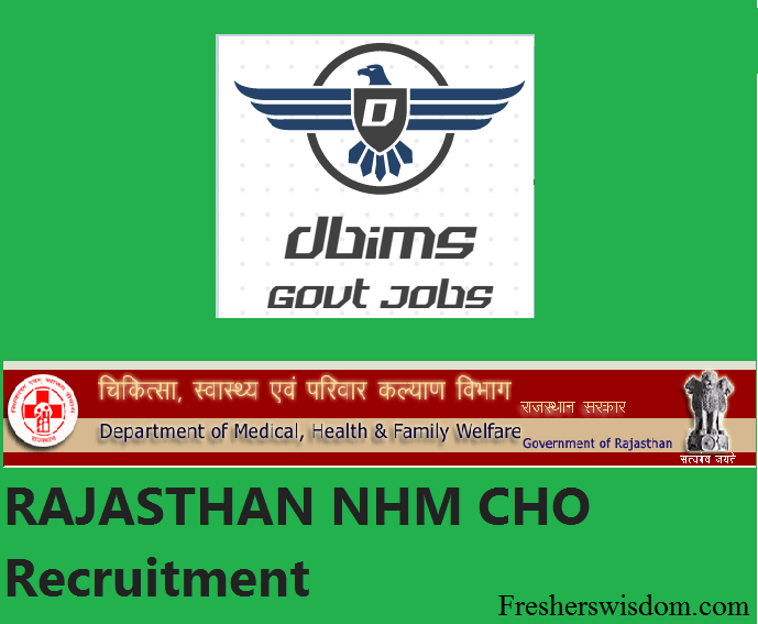 Rajasthan NHM CHO Recruitment 2022 open Link